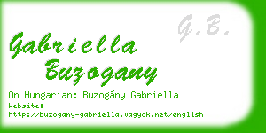 gabriella buzogany business card