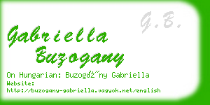 gabriella buzogany business card